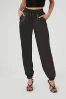 Women's Satin Drawstring Joggers