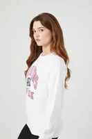 Women's The Hamptons Graphic Fleece Pullover White