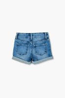 Girls Recycled Cotton Shorts (Kids) in Medium Denim, 13/14