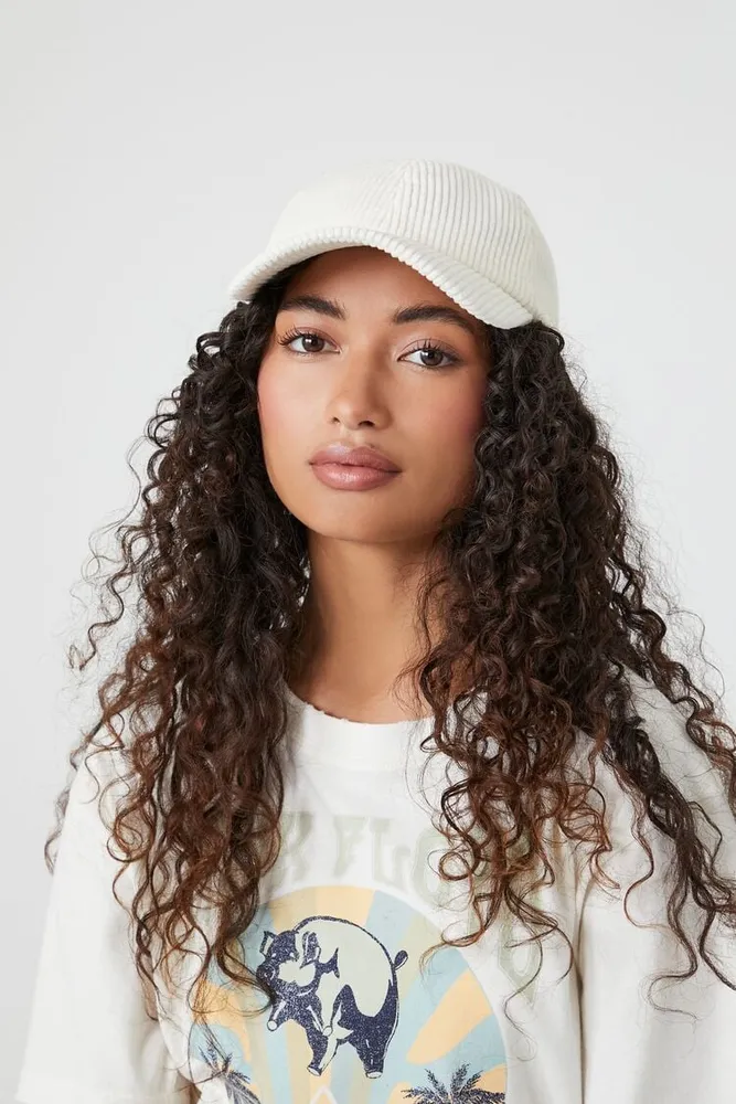 Corduroy Baseball Cap in Cream