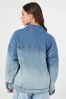 Women's Gradient Denim Trucker Jacket