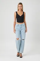 Women's Lace Crop Top