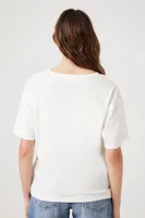 Women's Relaxed Raw-Cut Pocket T-Shirt White