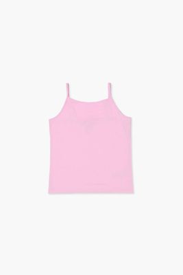 Girls Basic Organically Grown Cotton Cami (Kids) in Pink, 11/12