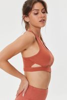 Women's Cutout Longline Sports Bra in Auburn, XS