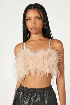 Women's Feather Cropped Cami