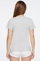 Women's Basic Organically Grown Cotton T-Shirt in Heather Grey, XL