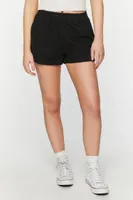 Women's Twill Mid-Rise Cuffed Shorts