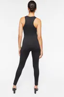 Women's Racerback Tank Jumpsuit in Black Small