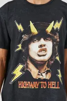 Men ACDC Highway to Hell Graphic Tee Black