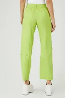 Women's Zipper Wide-Leg Cargo Pants in Lily Pad Medium