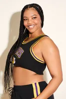 Women's Los Angeles Lakers Crop Top Black,