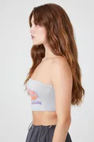 Women's Clemson University Tube Top in Heather Grey Large