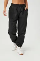 Women's Active Checkered Joggers in Black Medium