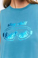 Women's Active Stay Chill Graphic Muscle T-Shirt in Turkish Tile Small