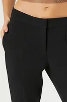 Women's Low-Rise Straight-Leg Pants in Black Small