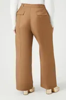 Women's Straight-Leg Pants in Khaki, 2X