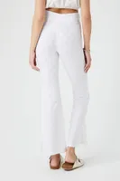 Women's Floral Eyelet Pants in White Medium