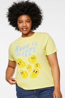 Women's Organically Grown Cotton Graphic T-Shirt in Yellow, 1X