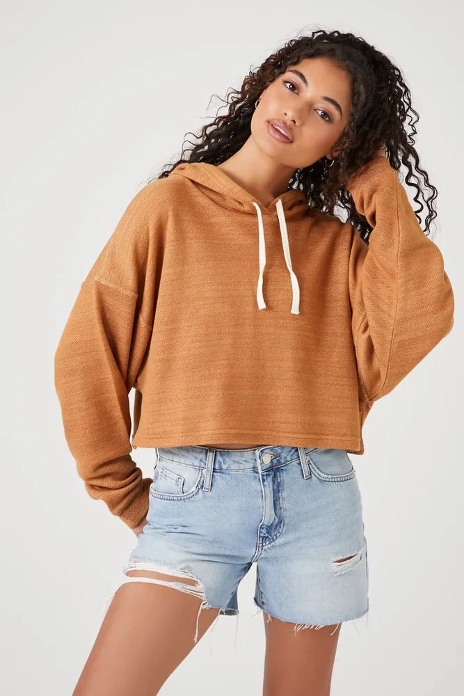 Women's Drop-Sleeve Hooded Top Rust