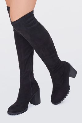 Women's Faux Suede Over-the-Knee Boots