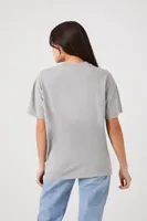 Women's Oversized Boyfriend Crew T-Shirt Small