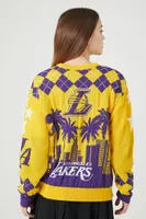 Women's Los Angeles Lakers Graphic Sweater in Purple, XS