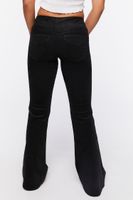 Women's Low-Rise Corduroy Flare Pants in Black Small