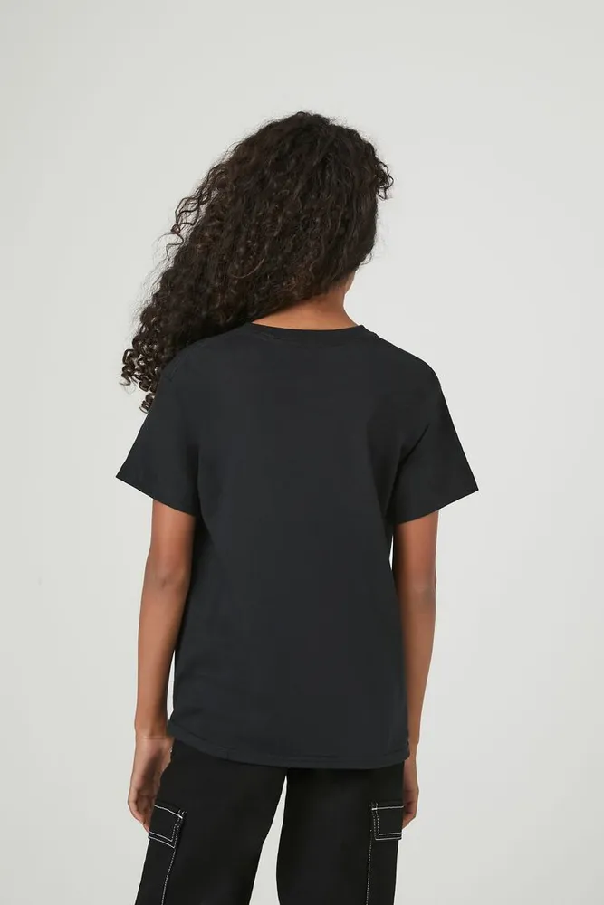 Girls Cry Baby Graphic T-Shirt (Kids) in Black, 9/10