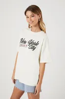 Women's New York City Graphic T-Shirt Cream