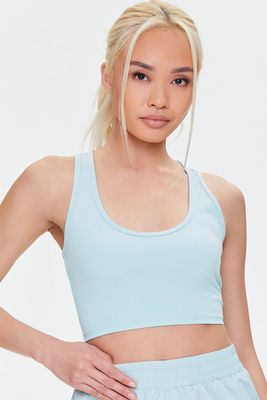 Women's Active Cutout Crop Top in Mint Small