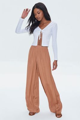 Women's Relaxed Wide-Leg Pants in Chestnut Medium