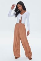 Women's Relaxed Wide-Leg Pants in Chestnut Medium