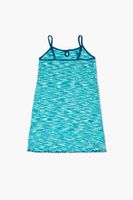 Girls Lettuce-Edge Cami Dress (Kids) in Green, 11/12