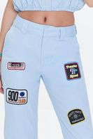 Women's 900 Series Club Patch Graphic Pants in Sky Blue Small