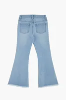 Girls Frayed Flare-Leg Jeans (Kids) Denim,