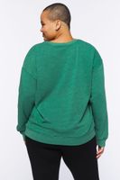 Women's Woodstock Graphic Pullover in Green/Mint, 1X