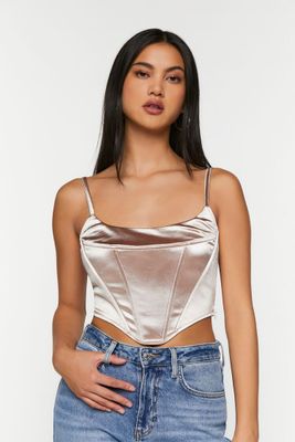 Women's Satin Corset Cami