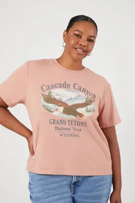 Women's Cascade Canyon T-Shirt in Rust, 0X