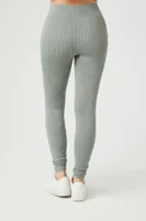 Women's Seamless Ribbed Knit Leggings