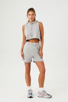 Women's Active French Terry Shorts in Grey, XS