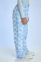 Girls Hello Kitty Heart Print Pants (Kids) Baby Blue,