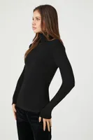 Women's Turtleneck Long-Sleeve Top