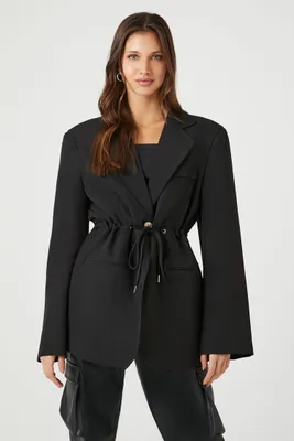 Women's Belted Single-Breasted Blazer