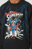 Kids Superman Pullover (Girls + Boys) in Charcoal, 13/14