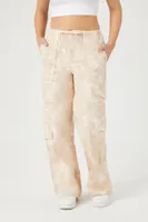 Women's Abstract Print High-Rise Joggers