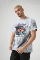 Men Tie-Dye Mustang Graphic Tee