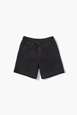 Kids Drawstring Shorts (Girls + Boys) in Black, 9/10