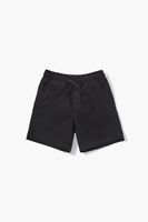 Kids Drawstring Shorts (Girls + Boys) in Black, 9/10