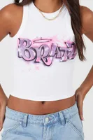 Women's Bratz Graphic Cropped Tank Top